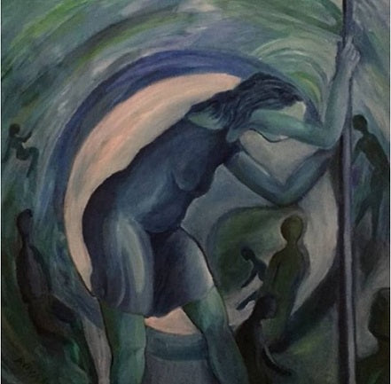 Aviva Berger,  oil on canvas, 50 by 50 cm