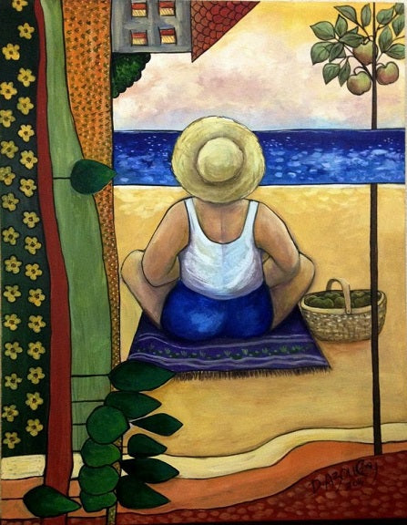 Dvora Azoulay, Acrylic on masonite, 84 by 66 cm