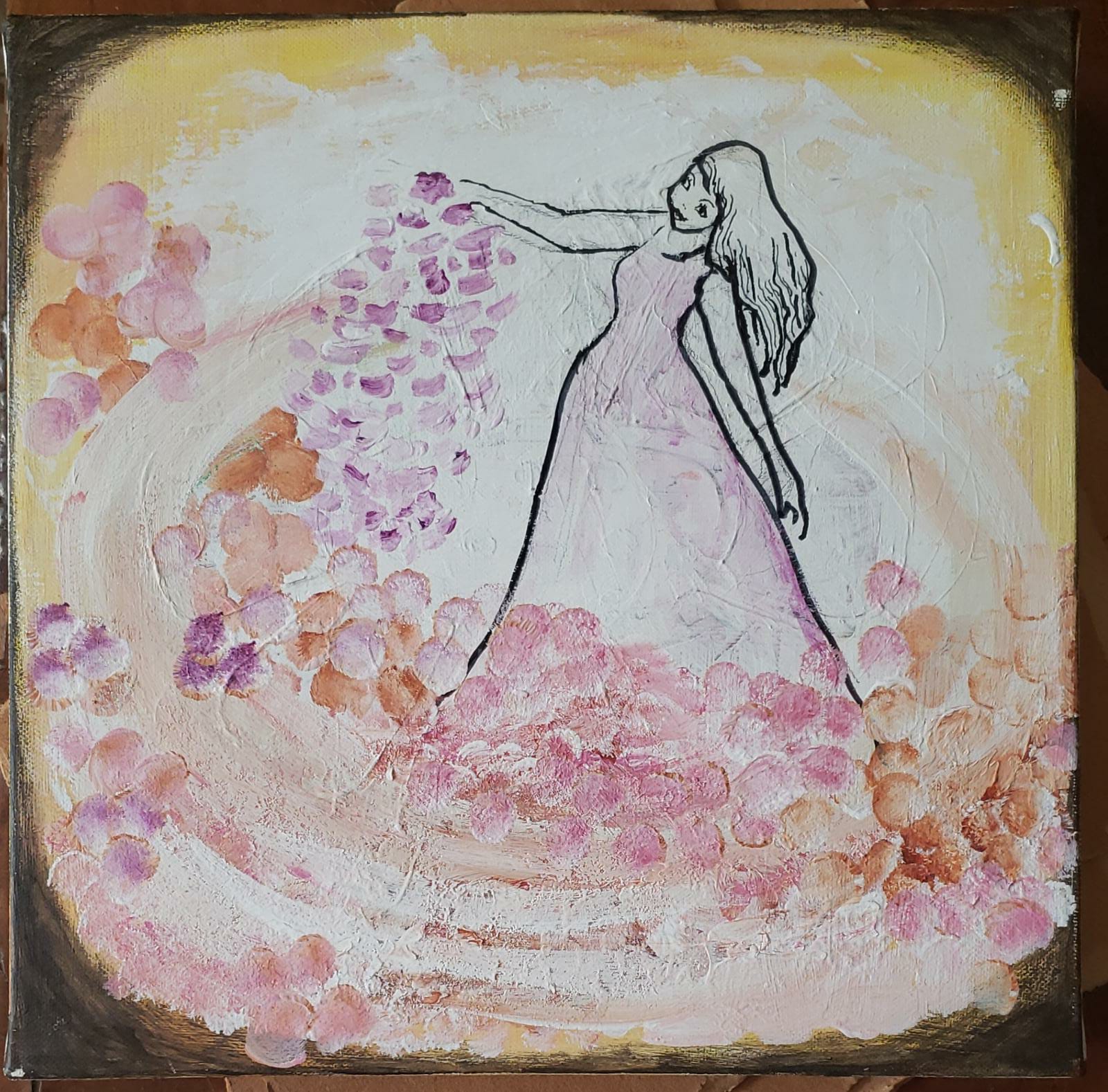 Nomi Berkowiz, acrylic on canvas , 30 by 30 cm