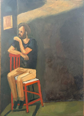 Anat Korat, oil on Paper, 40 by 30 cm