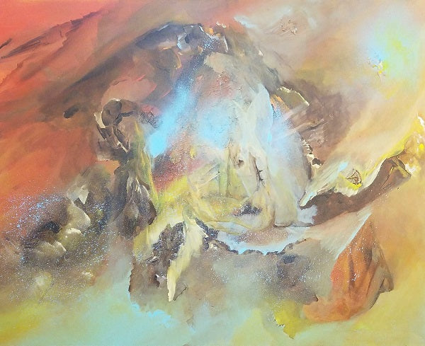Sari Azulay, acrylic on canvas, 80 by 100 cm