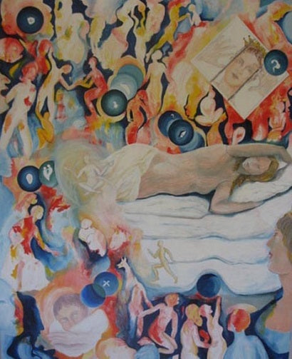 Aviva Berger,  oil on canvas, 150 by 120 cm