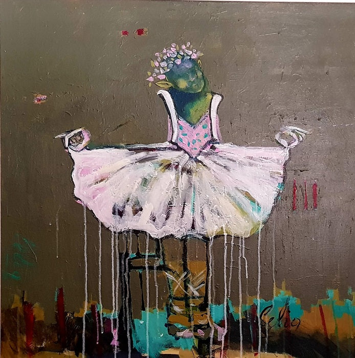סליה סדקוביץ  | Celia Sadkovich -  Acrylic  on canvas,  80 by 80 cm