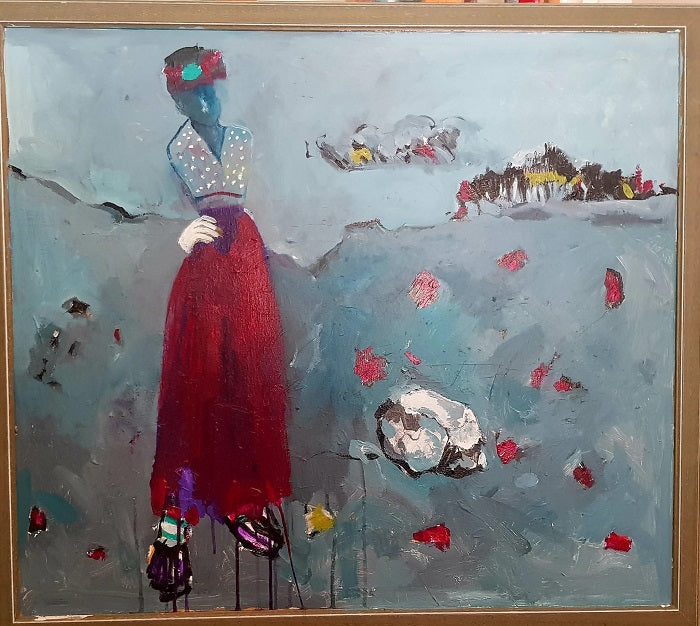 Celia Sadkovich -  Acrylic  on canvas,  70 by 80 cm