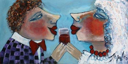 Malka Tsentsiper, Acrylic on canvas, 50 by 100 cm