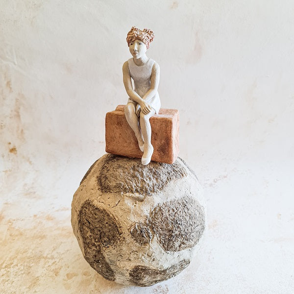 נטלי פלדמן | Nataly Feldman, clay sculpture, H 35 cm