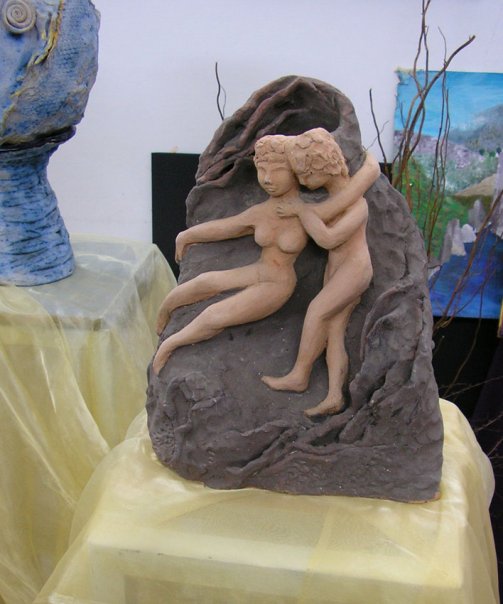 Nomi Berkowiz, clay sculpture
