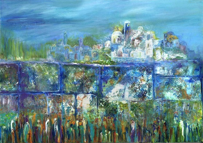 רחל גבירצמן  | Rachel Gvirtzman, acrylic on canvas, 70 by 100 cm