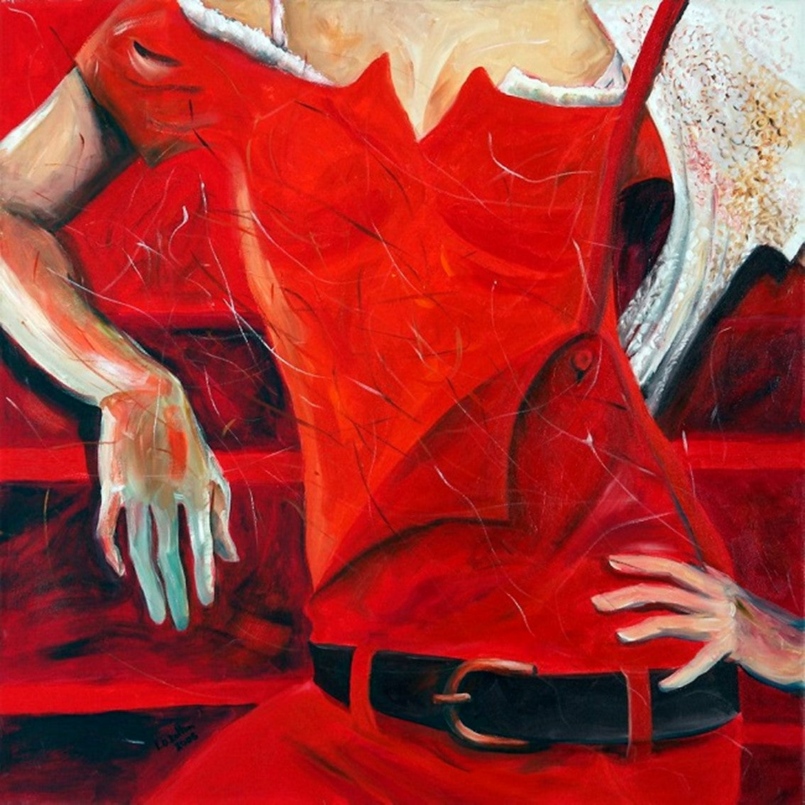 ליאורה קולטון | Liora Kolton, Acrylic on canvas, 100 by 100  cm