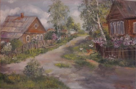 ילנה פלקובסקי | Yelena Falkovsky, oil on canvas, 60 by 90 cm