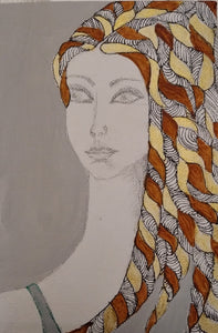 Nomi Berkowiz, acrylic on canvas , 18.5 by 12.5 cm