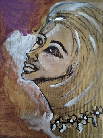 Nomi Berkowiz, acrylic on canvas , 20.5 by 15.5 cm