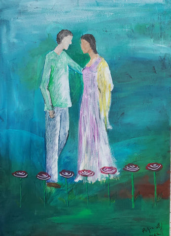 נעמי עוז ברקוביץ | Nomi Berkowiz, acrylic on canvas , 78 by 50 cm