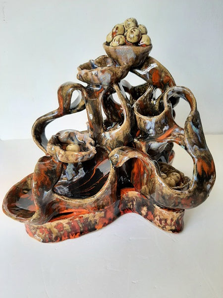 חנה ברגר | Hana Berger, clay sculpture, height 26 cm