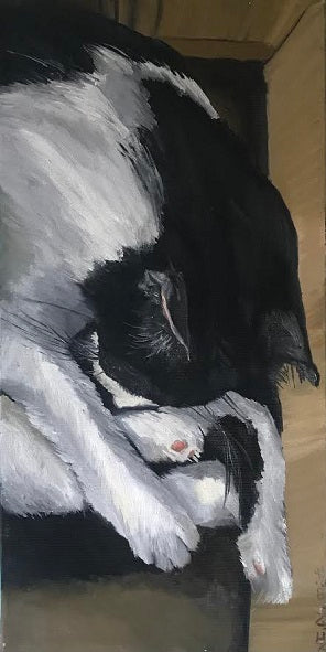 אביטל אושרוביץ | Avital Oshrovitsh, oil on canvas, 40 by 20 cm