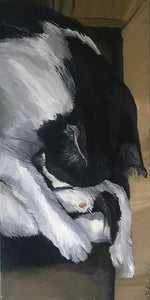 אביטל אושרוביץ | Avital Oshrovitsh, oil on canvas, 40 by 20 cm
