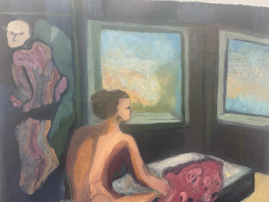 מירב ידיד שפילמן  | Merav Yedid Spielman, oil on canvas, 45 by 60  cm