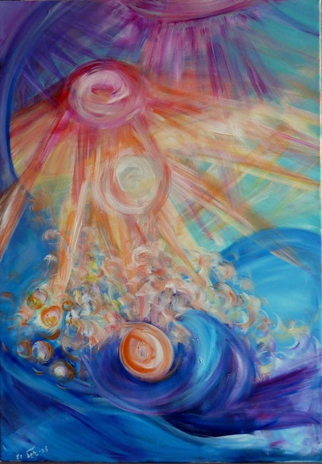 Debbie Eshel,  acrylic on canvas, 100 by 70 cm
