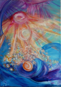 Debbie Eshel,  acrylic on canvas, 100 by 70 cm