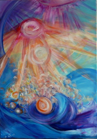 Debbie Eshel,  acrylic on canvas, 100 by 70 cm