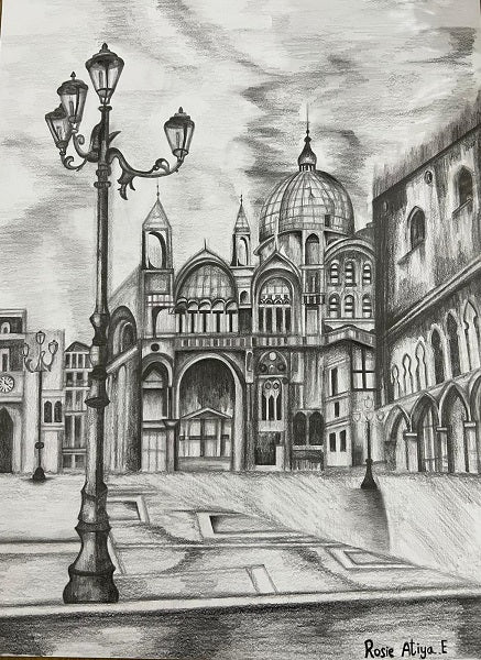 Rosie Atiya Eliyahu , drawing with sketching pencils on paper, 50 by 35 cm,