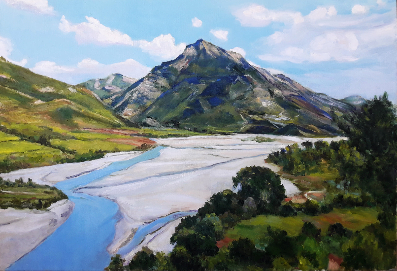 לובה משולם למקוביץ | Lubov Meshulam Lemkovitch‎‏, oil on canvas, 60 by 90 cm