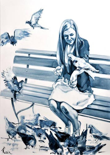 Irena Rain, oil on canvas, 80 by 60 cm