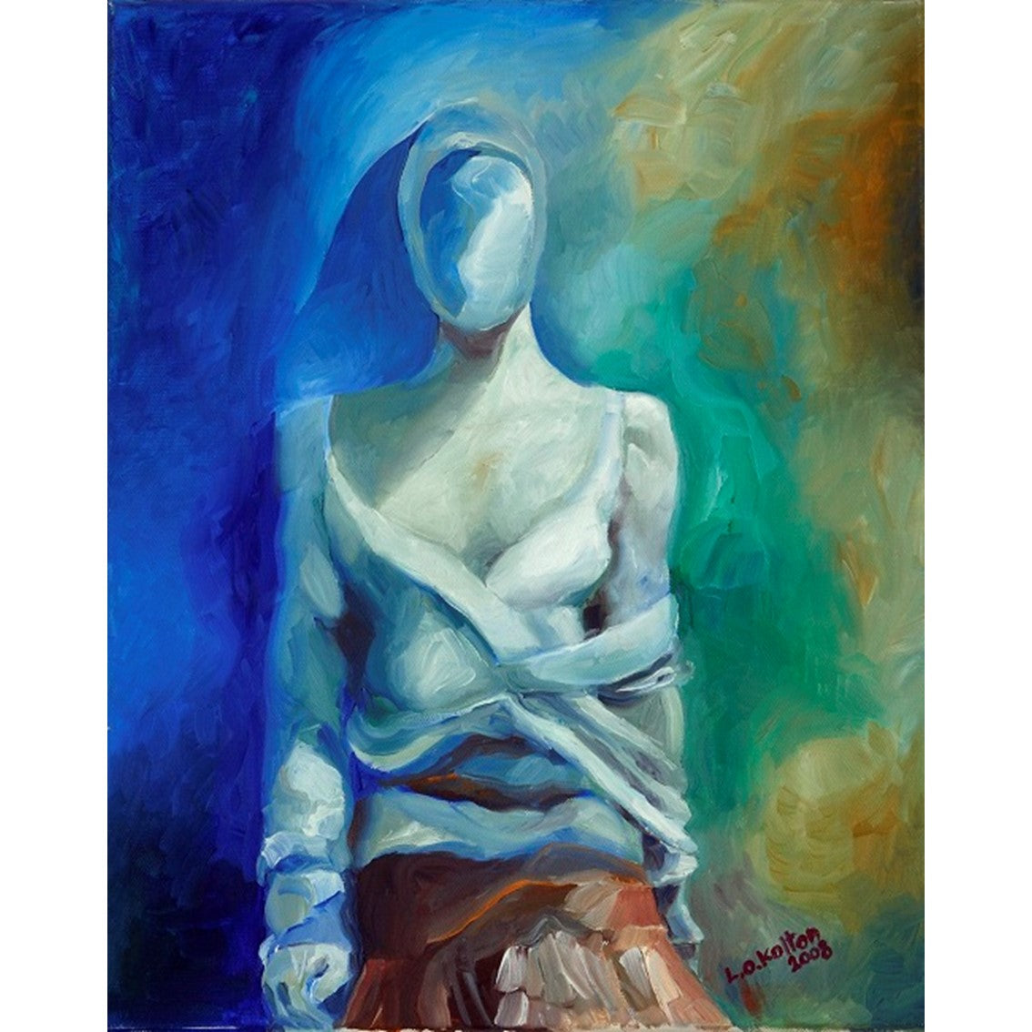 ליאורה קולטון | Liora Kolton, oil on canvas 50 by 40 cm