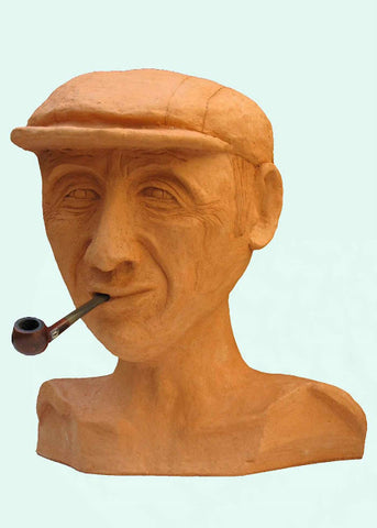 דוד גומא | David Gome, clay sculpture, Height 39 cm