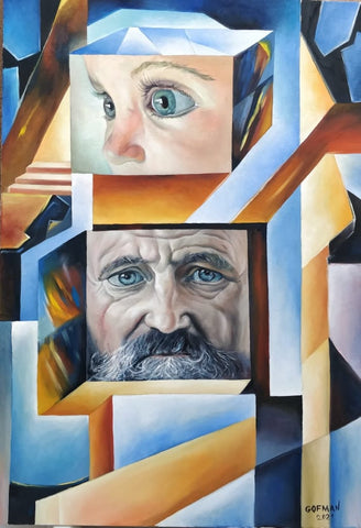 יבגני גופמן | Evgeny Gofman, oil on canvas, 100 by 70 cm