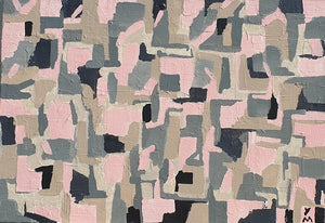 Adi kfir - Yellow Mint Art, Acrylic on canvas, 50 by 70 cm | ציור מקורי