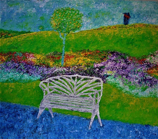 Esti Glazer, Layers of oil paint on paper , 50 by 70 cm