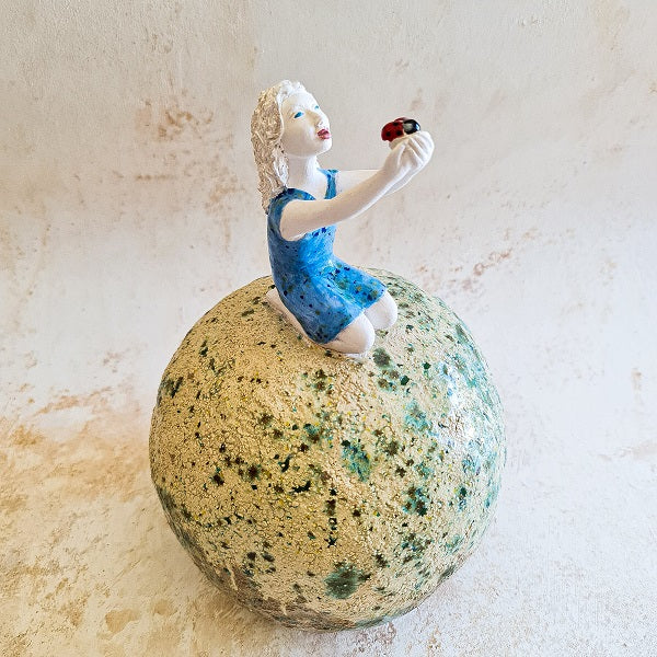 Nataly Feldman, clay sculpture, H 28 cm