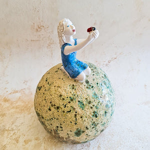 Nataly Feldman, clay sculpture, H 28 cm