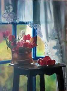אתי גנור בריטברד | Ety Ganor Brietbard, oil on canvas, 80 by 60 cm