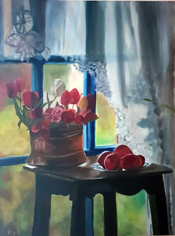 אתי גנור בריטברד | Ety Ganor Brietbard, oil on canvas, 80 by 60 cm