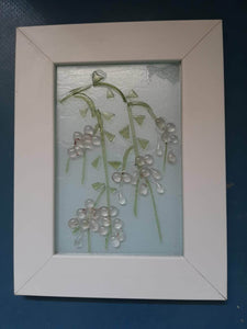 עדינה דולב | Adina Dolev,   fusing glass, 37 by 28.5 cm, framed, (for haning)