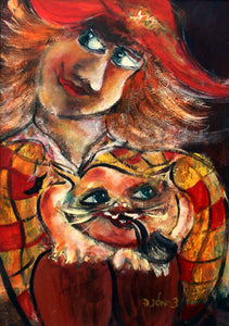 Malka Tsentsiper, Acrylic on canvas 70 by 50 cm