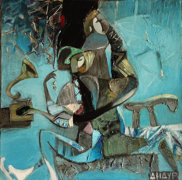 Galya Didur, oil on canvas, 80 by 80 cm