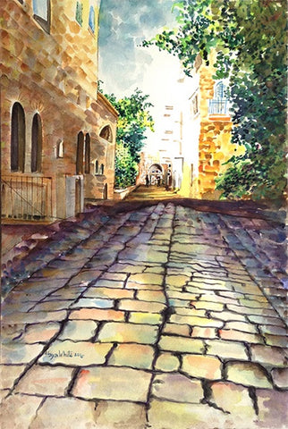 Haya White, Aquarelle on paper, 70 by 50 cm