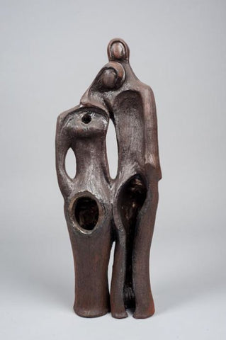 Shaul Elbaz, clay sculpture, Height, 58 cm