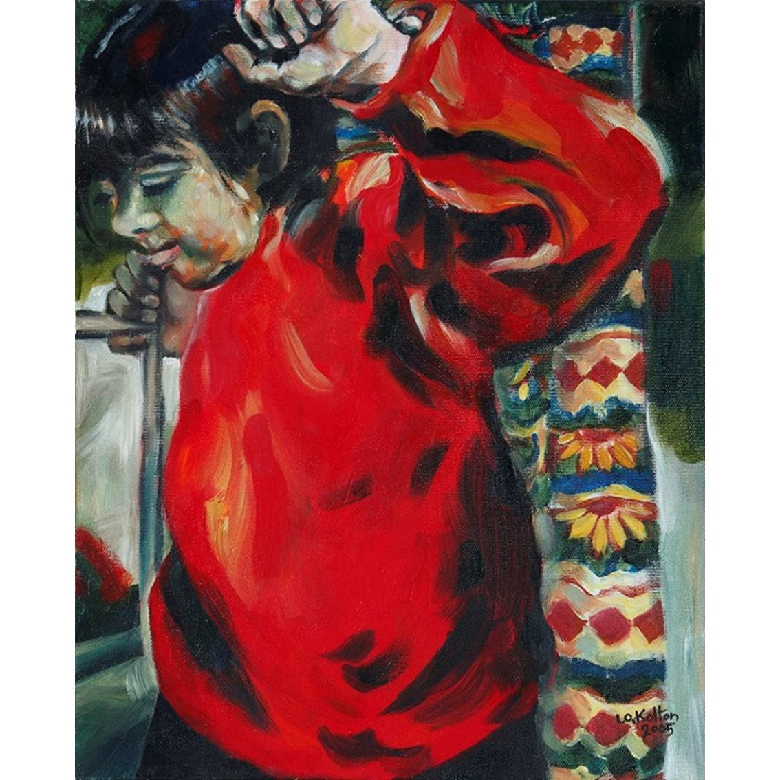 ליאורה קולטון | Liora Kolton, acrylic on canvas 50 by 40 cm