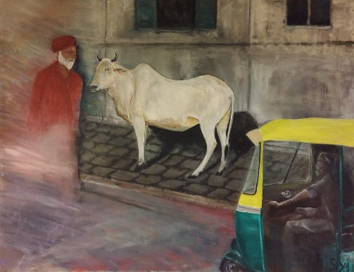 Shmulik Yaakobi , oil on canvas, 100 by 130 cm