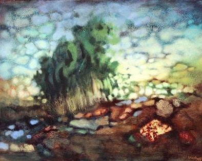 זלאיט נסים | Zalayet Nessim, oil on canvas, 73 by 92 cm