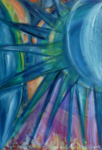 Debbie Eshel,  acrylic  on canvas, 100 by 70 cm