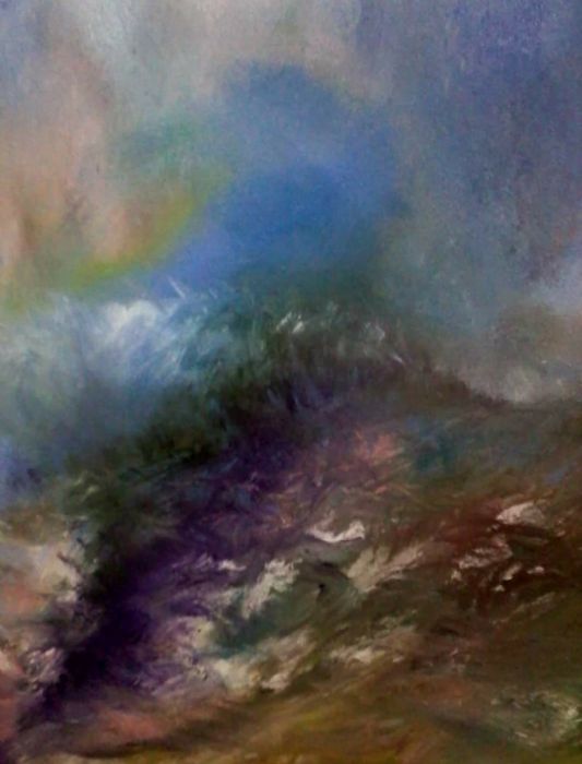 Faris Hamdan, acrylic on canvas, 70 by 60 cm