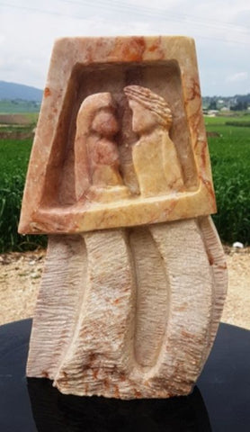 ישעיהו (שעיה) הלפרין | Ishayaho Halperin, marble, height 40 cm