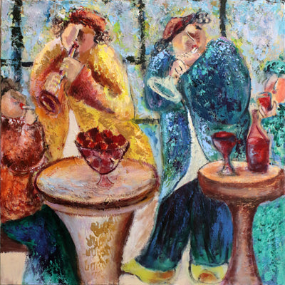 Malka Tsentsiper, Acrylic on canvas 60 by 60 cm