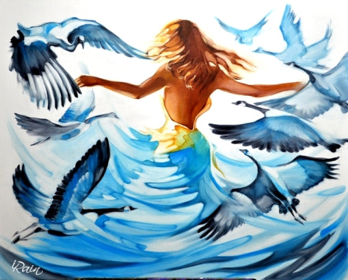 Irena Rain, oil on canvas, 80 by 100 cm