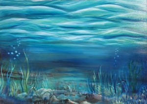 Adi kfir - Yellow Mint. Oil  on canvas, , 80 by 100 cm | ציור מקורי